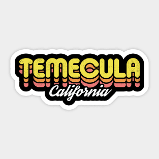 Retro Temecula California Sticker